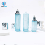  Bộ đựng mỹ phẩm nhựa xanh ngọc nắp tráng bạc 