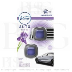 Tinh dầu Thơm xe Febreze car Fresh Iris 2x2ml