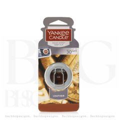 Kẹp cửa gió thơm xe hương Da Thuộc Leather  Yankee Candle