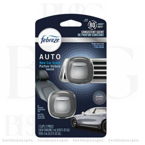 Tinh dầu Thơm xe Febreze car New Car 2x2ml