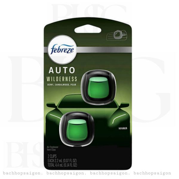 Tinh dầu Thơm xe Febreze Car Wilderness 2x2ml