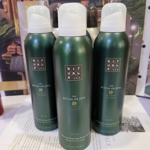Set Sữa tắm tạo bọt the Rituals of JING Relax foaming shower gel Value Pack 3