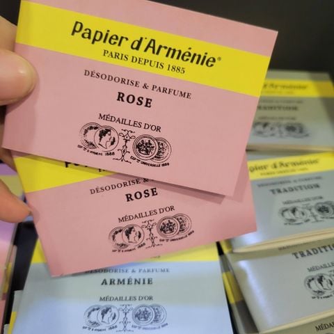 Giấy Thơm PAPIER D'ARMÉNIE La Rose scent papers