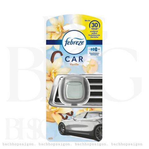 Tinh dầu Thơm xe Febreze Car Serene Vanille Sunrise 2x2ml