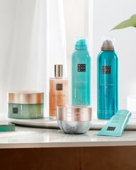 Gift set -  bộ đôi chống nắng và dầu dưỡng tinh chất ánh kim lotus & white tea soul shimmer body oil