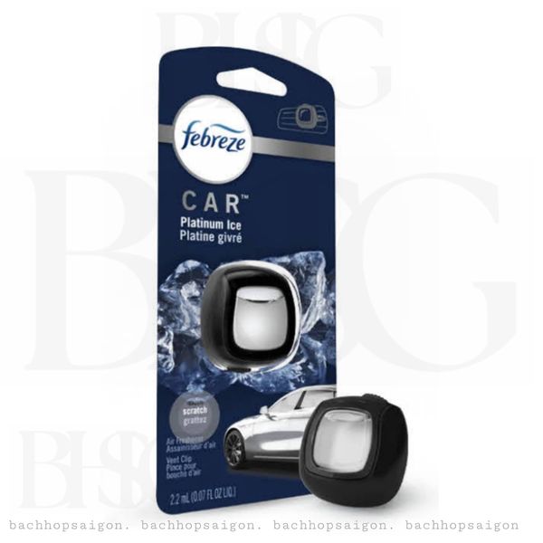 Tinh dầu Thơm xe Febreze Car Platinum Ice 2x2ml