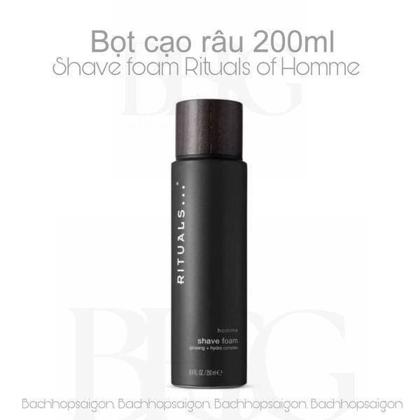 Kem tạo bọt cạo râu dành cho nam Rituals of Homme Shaving Gel 200ml