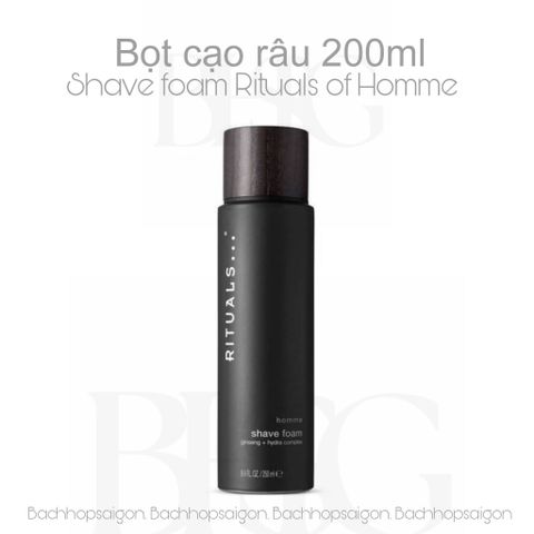 Kem tạo bọt cạo râu dành cho nam Rituals of Homme Shaving Gel 200ml