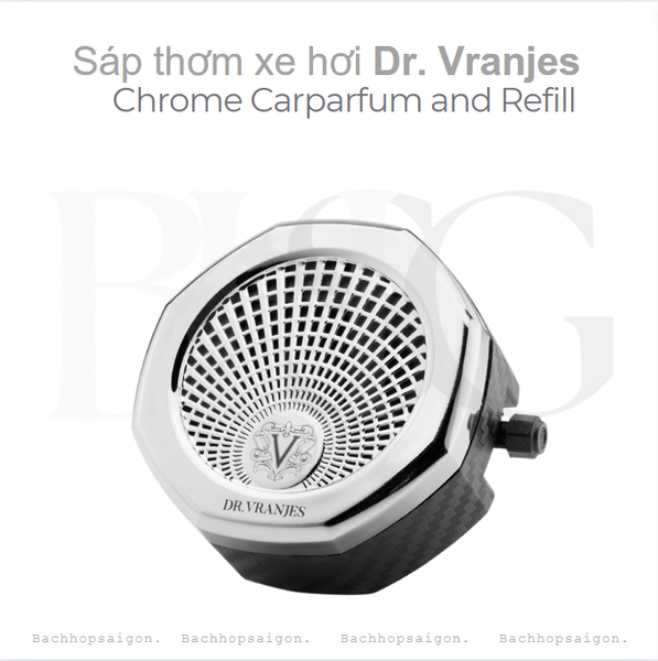Sáp thơm xe hơi Dr.Vranjes Crome Fiber Carparfum and Refill
