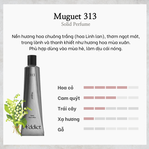 Nước hoa khô Addict 313 Solid Perfume MUGUET