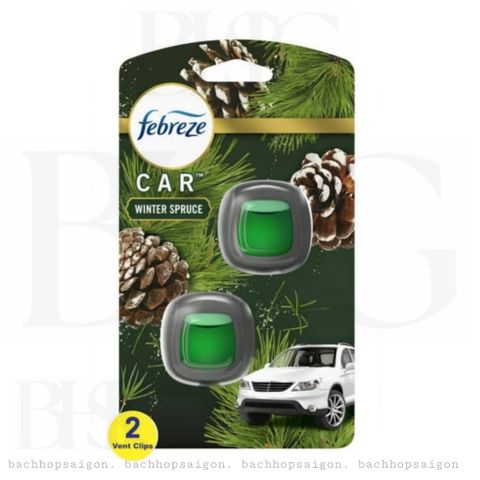 Tinh dầu Thơm xe Febreze Car Winter Spruce 2x2ml