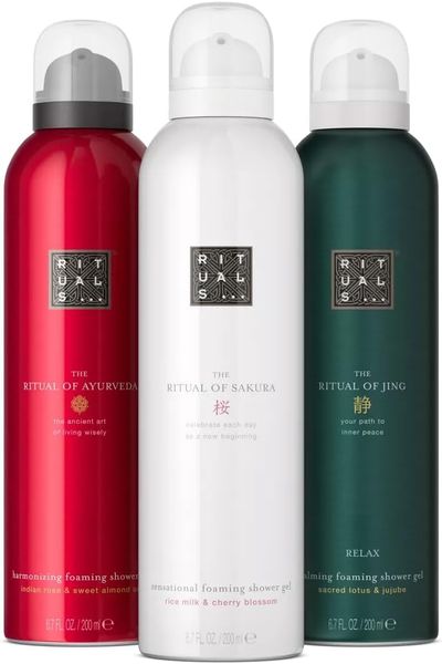 Set Sữa tắm Rituals of SAKURA, JING& AYURVEDA foaming shower gel 3X200ml