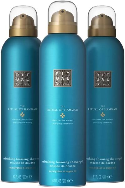 Set Sữa tắm tạo bọt the Rituals of hammam foaming shower gel Value Pack 3