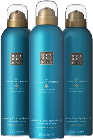 Set Sữa tắm tạo bọt the Rituals of hammam foaming shower gel Value Pack 3