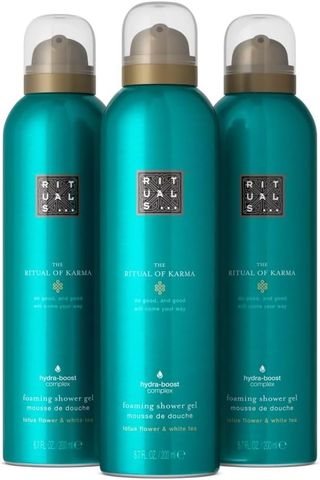 Set Sữa tắm tạo bọt the Rituals of KARMA foaming shower gel Value Pack 3