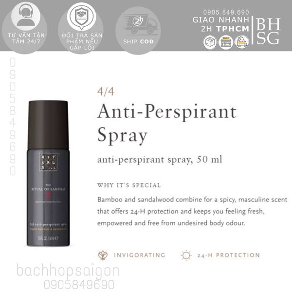 Gift set - quà tặng cao cấp combo tắm gội và xịt khử mùi Rituals of Samurai