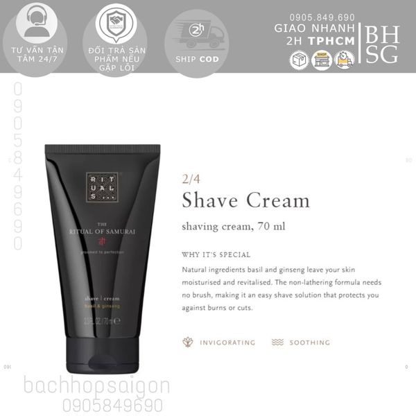 Gift set - quà tặng cao cấp combo tắm gội và xịt khử mùi Rituals of Samurai