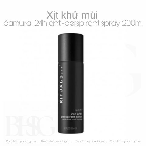 Xịt chống mồ hôi The Rituals of Homme 24h Anti-Perspirant Spray