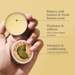 Sáp Dưỡng Móng Tay Burt’s Bee Lemon Butter Cuticle Cream 17g