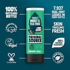 Sữa Tắm Original Source Mint & Tea tree Body wash hương Bạc Hà và tràm trà 250ml