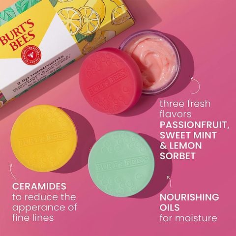 Sáp dưỡng môi nguồn gốc tự nhiên với bộ 3 mùi hương Burt's Bees Lip Butter