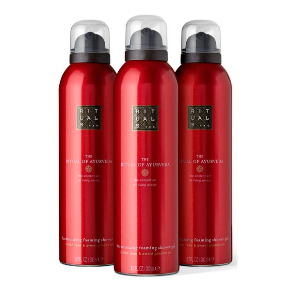 Set Sữa tắm tạo bọt the Rituals of Ayurveda foaming shower gel Value Pack 3