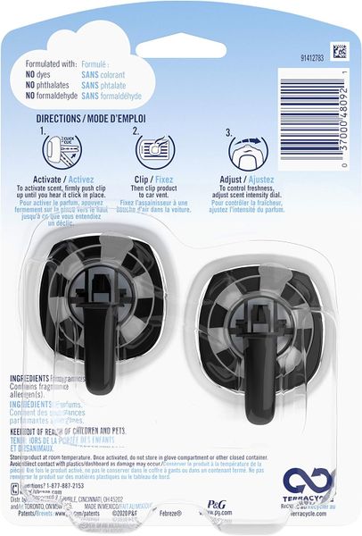 Tinh dầu Thơm xe Febreze car Lenor 2ml