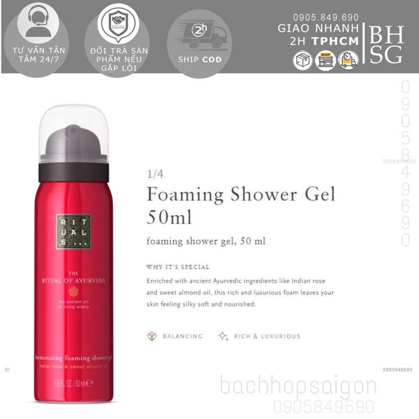 Gift set - The Rituals of Ayurveda bộ quà tặng tắm dưỡng thể