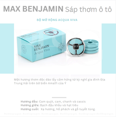 Sáp thơm ô tô Max Benjamin Acqua Viva Complete Car Fragrance