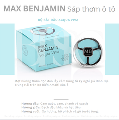Sáp thơm ô tô Max Benjamin Acqua Viva Complete Car Fragrance