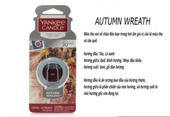 Kẹp cửa gió thơm xe hương mùa thu Autumn Wreath Yankee Candle