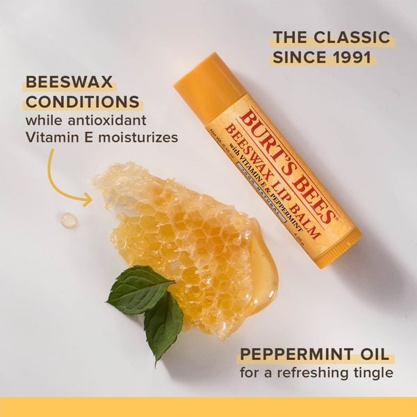 Son dưỡng môi  Burt's bees không màu 100% thiên nhiên