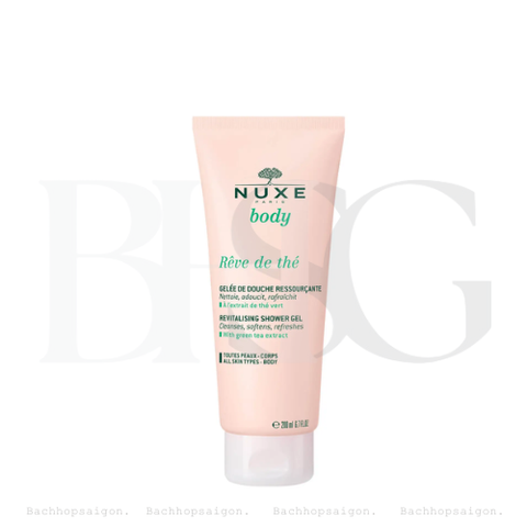 Gel tắm  tạo bọt hương nước hoa Nuxe Revitalising Shower Gel Reve de thé 200ml