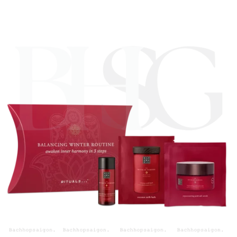 Set tẩy tế bào chết và dưỡng ẩm Rituals Balancing Winter Routine Ayurveda - trial set