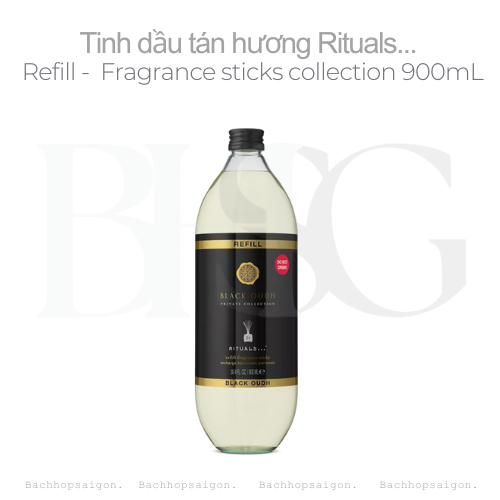 Refill Tinh dầu tán hương Black Oudh The Ritual Private Collection Fragrance Sticks 900ml