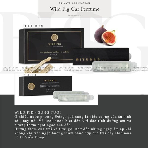 Sáp thơm ô tô The Rituals of Wild FigCar Air freshener