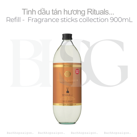 Refill Tinh dầu tán hương COTTON BLOSSOM  Rituals Private collection Refill Fragrance Sticks 900ml