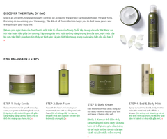 Sữa tắm tạo bọt the Rituals of Dao foaming shower gel 200ml