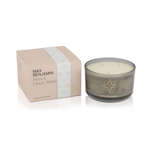 Nến thơm Max Benjamin French Linen Water 3 Wick Luxury Candle 560g