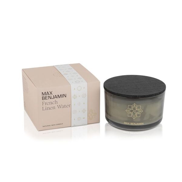 Nến thơm Max Benjamin French Linen Water 3 Wick Luxury Candle 560g