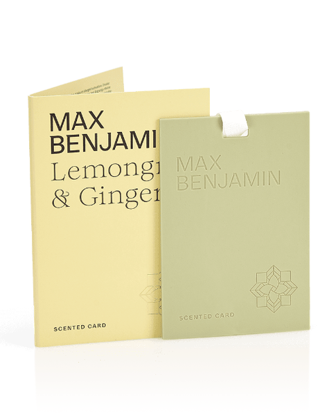 Thẻ thơm phòng treo tủ Max Benjamin Lemongrass & Ginger Scent Card