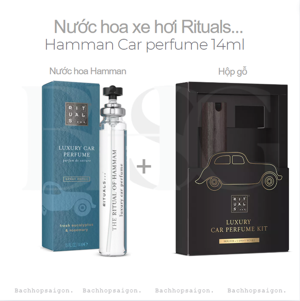 Nước hoa ô tô The Rituals of Hamman Car perfumer 14ml