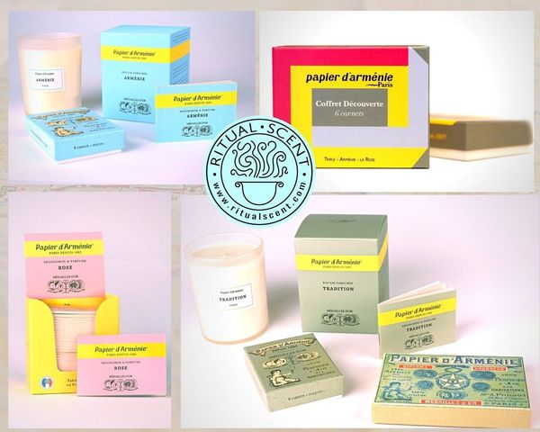 Set Giấy Thơm PAPIER D'ARMÉNIE The 3 scents in the same box 6pcs