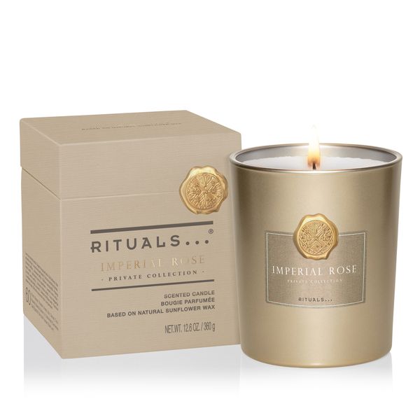 Rituals of IMPERIAL ROSE Scented Candle Private collection - Nến thơm hoa hồng hoàng gia 360g