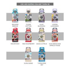 Kẹp cửa gió thơm xe hương Da Thuộc Leather  Yankee Candle