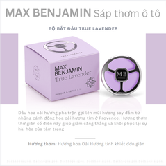 Sáp thơm ô tô Max Benjamin True Lavender Complete Car Fragrance hương lavender