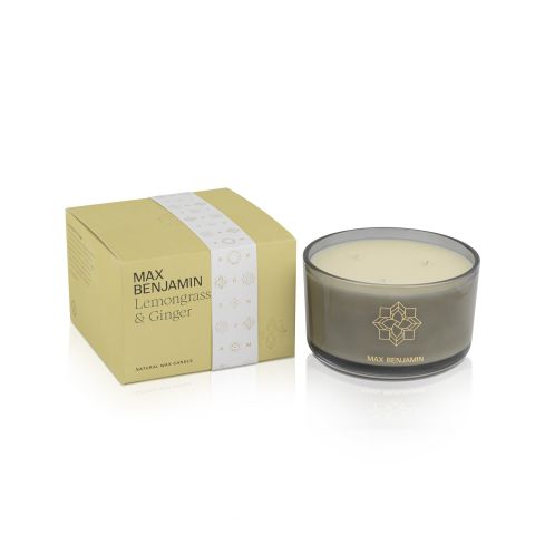 Nến thơm Max Benjamin Lemongrass & Ginger 3 Wick Luxury Candle 560g