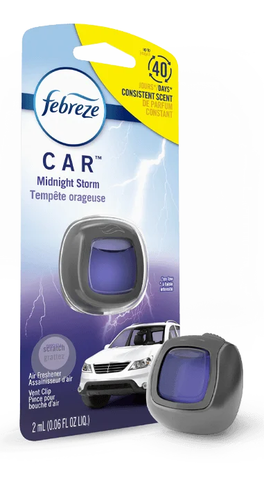 Tinh dầu thơm xe Febreze Car Midnight Storm 2x2ml