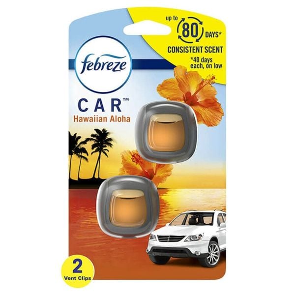 Tinh dầu Thơm xe Febreze Car Hawaiian Aloha 2x2ml