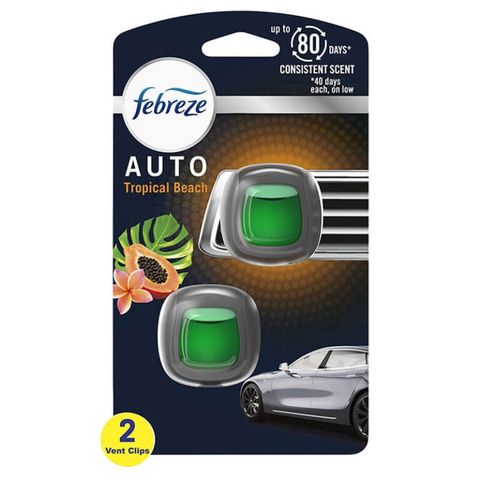 Tinh dầu Thơm xe Febreze Car Tropical Beach 2x2ml